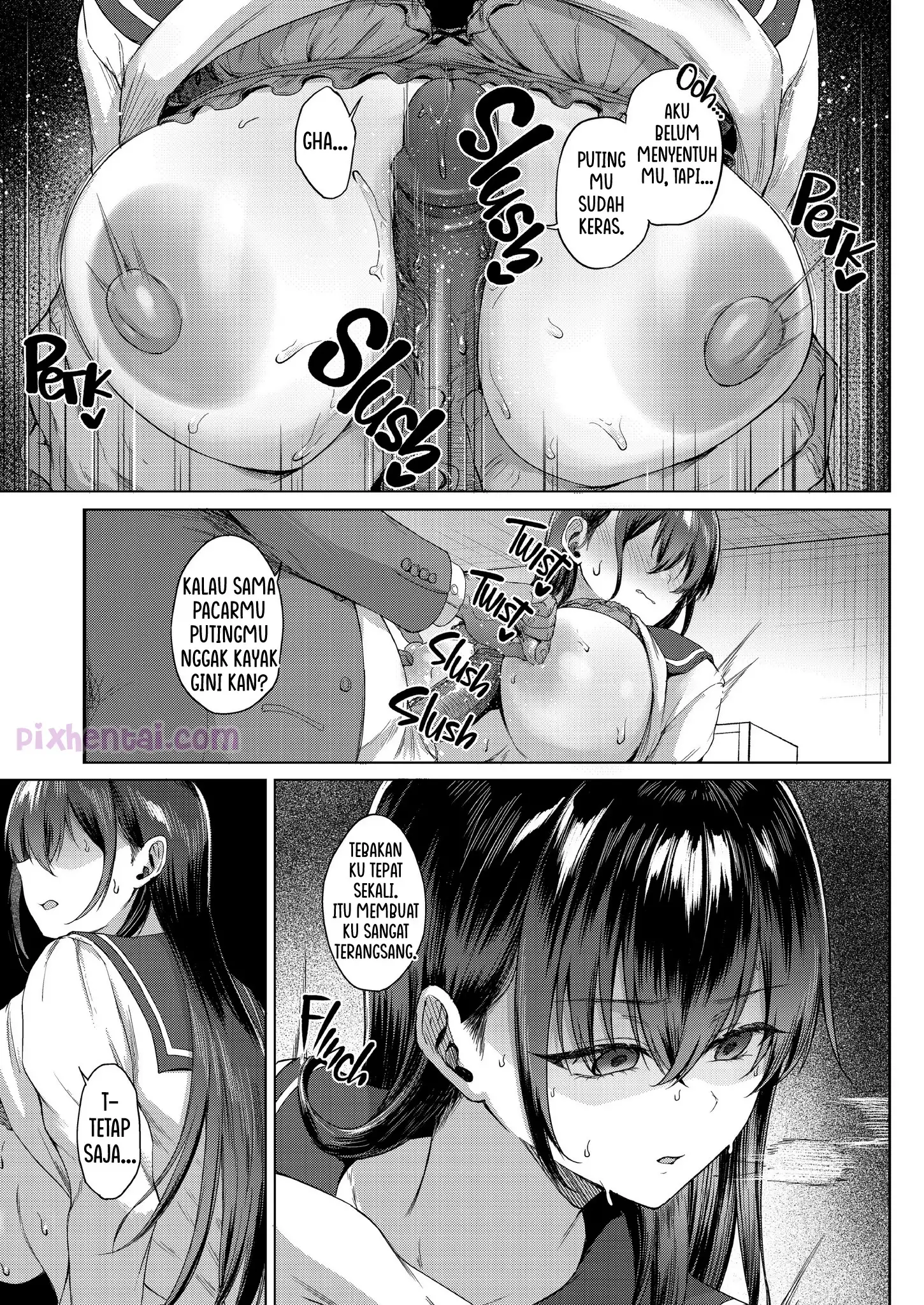 Komik hentai xxx manga sex bokep Bakunyuu Yuutousei ni Hitsuyou na Chinpo no Obenkyou Chuuhen 10